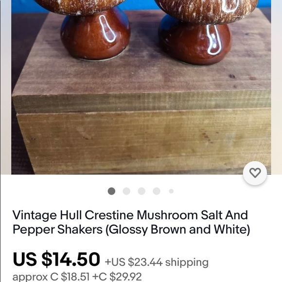 Vintage Hull USA Salt  & Pepper mushrooms shakers - Picture 17 of 17